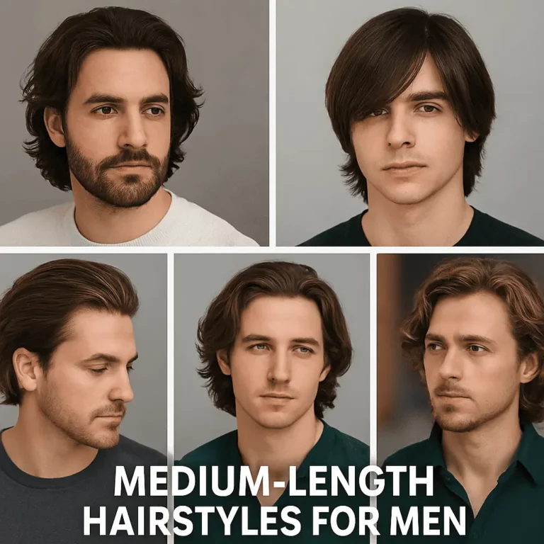 24 Medium-Length Hairstyles for Men – Balanced, Modern & Versatile