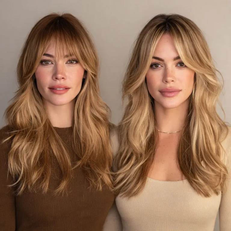 21+ Butterfly Haircut Ideas with Curtain Bangs That Add Shape and Movement