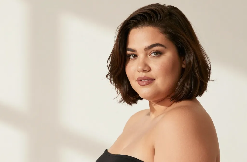 Flattering Haircuts for Plus Size Women with Round Faces: Chic Picks