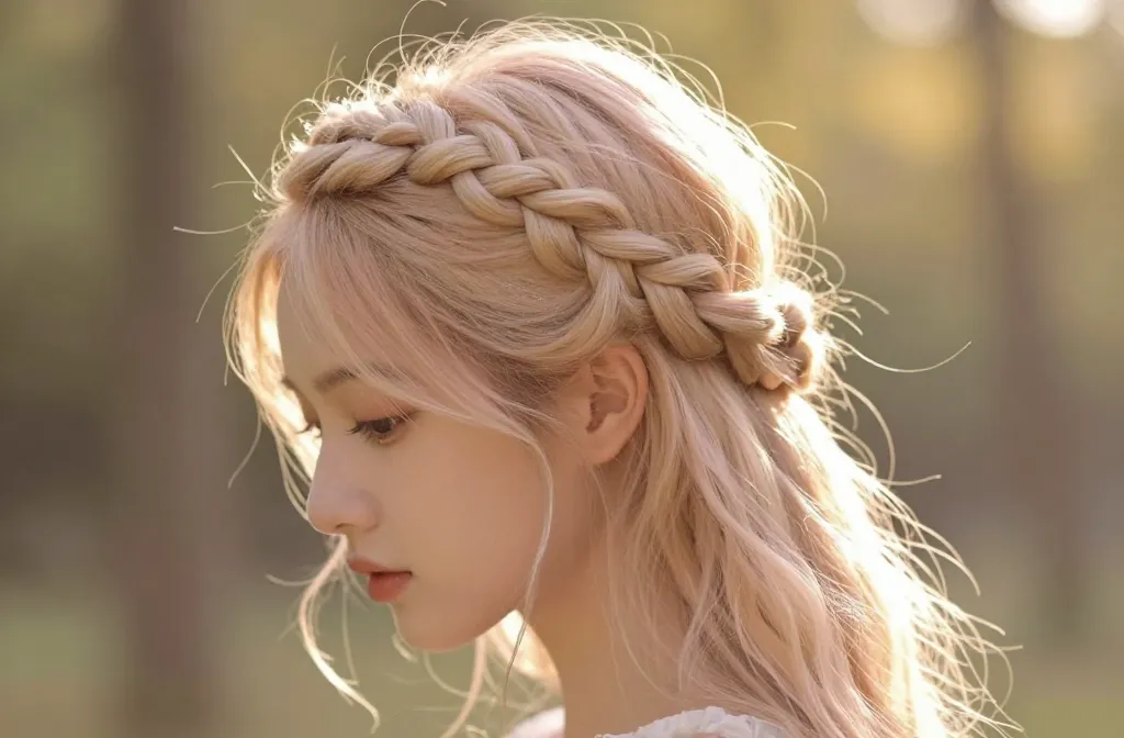 20 Braided Crown Hairstyles Half Up That Look Straight Out of a Fairytale Debut