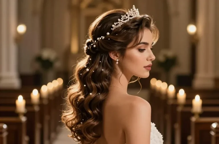 17 Bridal Half Up Half Down Hairstyles Every Bride Will Love Unveiled