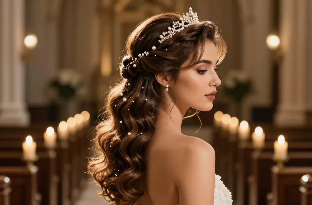 17 Bridal Half Up Half Down Hairstyles Every Bride Will Love Unveiled