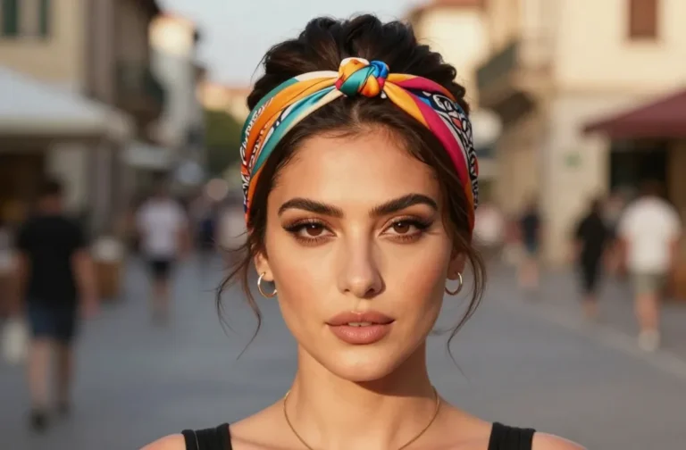 23 Bandana Updo Hairstyles That Are Cute, Easy & Trendy