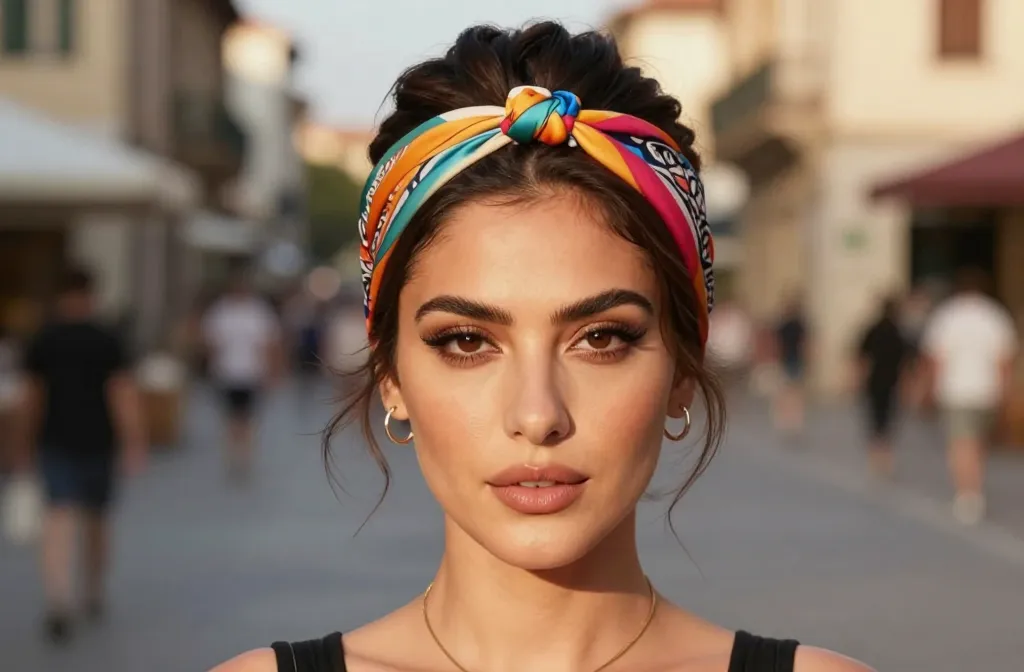 23 Bandana Updo Hairstyles That Are Cute, Easy & Trendy