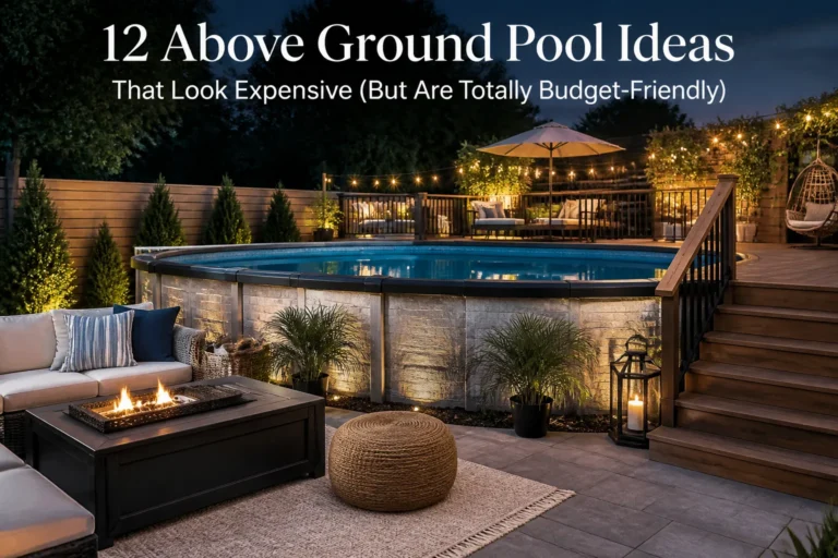 12 Above Ground Pool Ideas That Look Expensive (But Are Totally Budget-Friendly)
