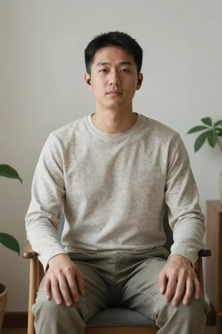 A quiet moment with a person listening to soft nature sounds through a small speaker; cozy corner with a low chair and plant, gentle afternoon light; candid, natural feel; no text, no words, no letters, no watermark, no logo. wholesome family-friendly safe-for-work image. If any human appears, use tasteful modest everyday clothing with upper body, shoulders, chest, torso, waist and legs covered, natural simple relatable styling, calm neutral mood, appropriate for a general audience. high quality photorealistic image, sharp focus, natural true-to-life colors, coherent realistic anatomy, exactly two arms per visible person, exactly two hands per visible person, five fingers on each visible hand, one unique natural face per visible person, balanced facial symmetry, one clear main subject, uncluttered background, only props that directly match the article topic and section