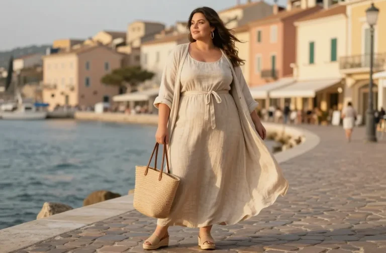 15 Elegant Plus Size European Summer Outfits for a Sophisticated Vacation Look