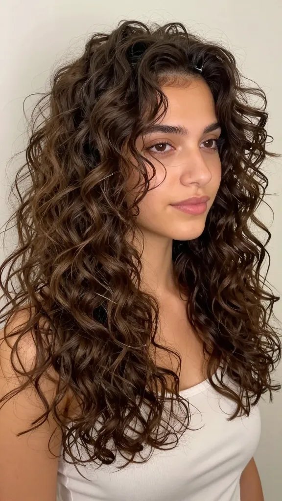 Create a high-resolution, realistic portrait of a woman with a textured half-up, half-down hairstyle featuring loose, bouncy curls. The top half is softly gathered and secured with a discreet pin or clip, allowing some curls to cascade down and frame her face. The curls should have defined, natural-looking texture with subtle shine, and a few loose strands near the face for a relaxed, playful vibe. The overall look emphasizes volume at the crown and moisturized, healthy ends, with a salon-worthy finish achieved by randomly pinned curls. The setting is well-lit and natural, with a soft, neutral background that enhances the subject's hair and facial features. The subject from the article title should be the focal point, posed in a flattering, confident stance that conveys a balance of movement and polish. No text on the image.