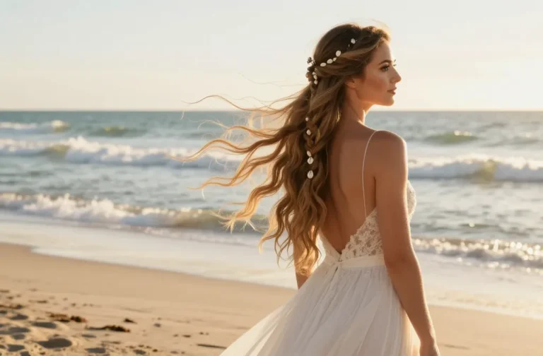 19 Beach Wedding Hairstyles for Long Hair That Look Stunning