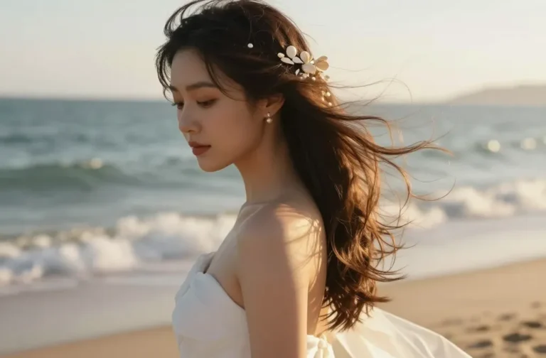 17 Romantic Beach Wave Wedding Hairstyles for a Dreamy Bridal Look