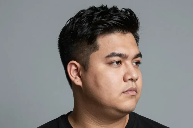 17 Men's Hairstyles for Chubby Faces That Look Stylish & Slimming