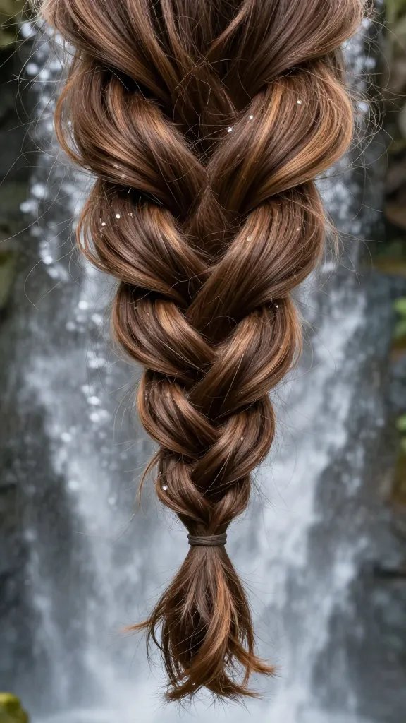 High-quality photo representing: 7. Waterfall Braid With Soft Waves