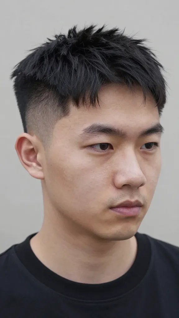 Create a realistic, high-quality portrait photo of a stylish man with a Classic Mid Fade and a Subtle Textured Top. The subject should have a clean mid fade that reaches around ear level, with the top hair 2 to 3 inches long featuring light texture and soft layering for natural lift. Style should appear polished yet relaxed, conveying a daily boss move. The lighting should be natural and flattering, with a slight matte finish on the hair to reduce shine. The subject&rsquo;s face shape should read as square/oval, suitable for a versatile, universally flattering look. The background should be neutral and unobtrusive to keep full focus on the hair and head. No text or logos anywhere in the image.