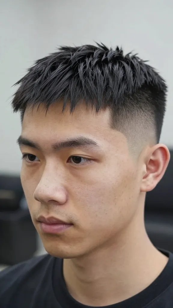 A high-resolution, realistic close-up portrait of a stylish man with a clean, sharply defined mid fade hairstyle. The sides are tapered to a precise mid fade, blending seamlessly into a top length of 2 to 2.5 inches with straightened texture for a sleek, architectural silhouette. He has a confident, ready-to-conquer expression, light to medium skin tone, and subtle, natural makeup-free features. The lighting is bright and even, highlighting the crisp fade lines and the controlled, glossy finish from a high-hold gel. The background is neutral and softly blurred to keep the focus on the haircut, ensuring no text appears in the image. The overall vibe is polished, modern, and professional, suitable for representing the &ldquo;Clean Sweep: Ultra Precise Mid Fade&rdquo; concept.