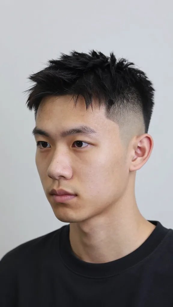 A high-quality, hyper-realistic portrait of a stylish young man with a versatile mid fade haircut that blends professional and casual vibes. The fade is clean and mid-length with subtle, precise lines, transitioning smoothly from short sides to a slightly longer top in 2 to 3 inches. The subject has a confident, approachable expression, styled with a versatile cream product that adds a natural, low-shine finish. The setting is a modern, well-lit studio with neutral tones; the lighting highlights the sharp fade, soft edges, and texture on top. The overall look conveys adaptability for both street-ready and office-friendly silhouettes, with a clean, polished appearance and no text on the image.
