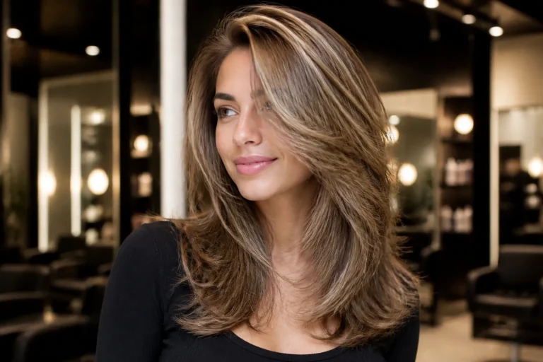 13 Side-Part Layered Haircut Ideas for a Voluminous, Face-Framing Glam Look