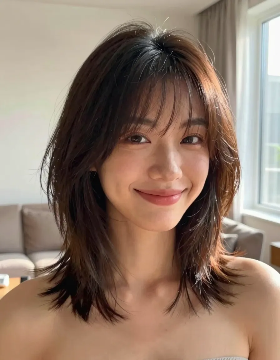 Butterfly Cut with Shaggy Ends