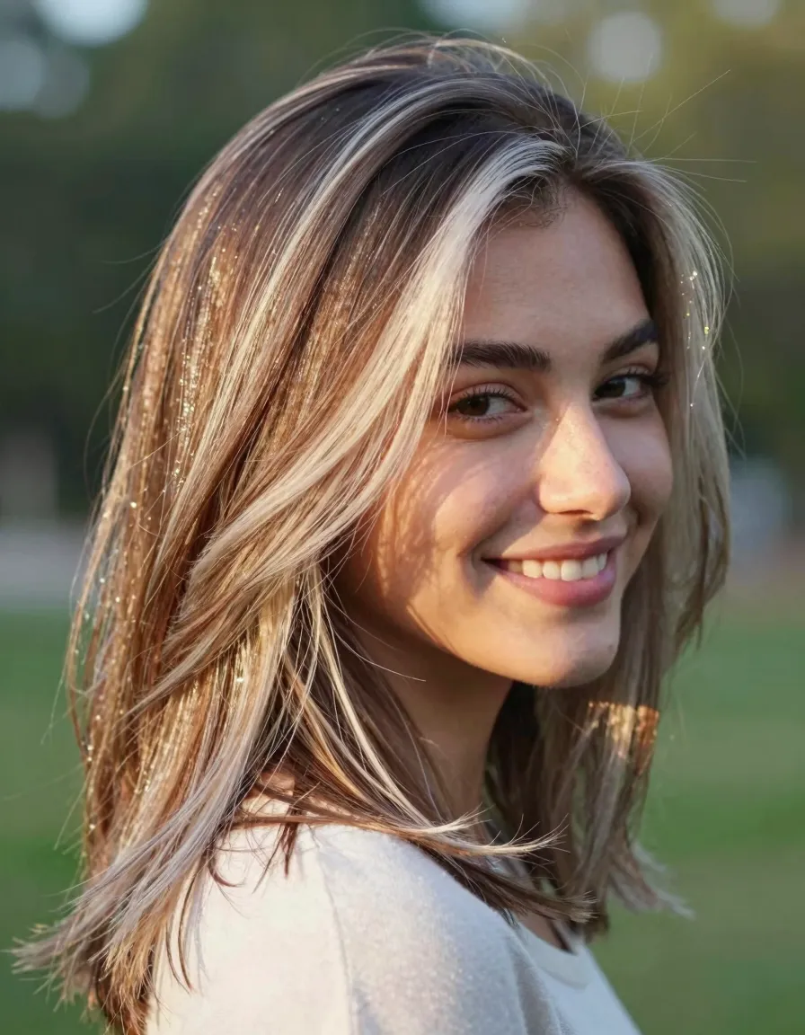 Icy Vanilla Balayage on Espresso
