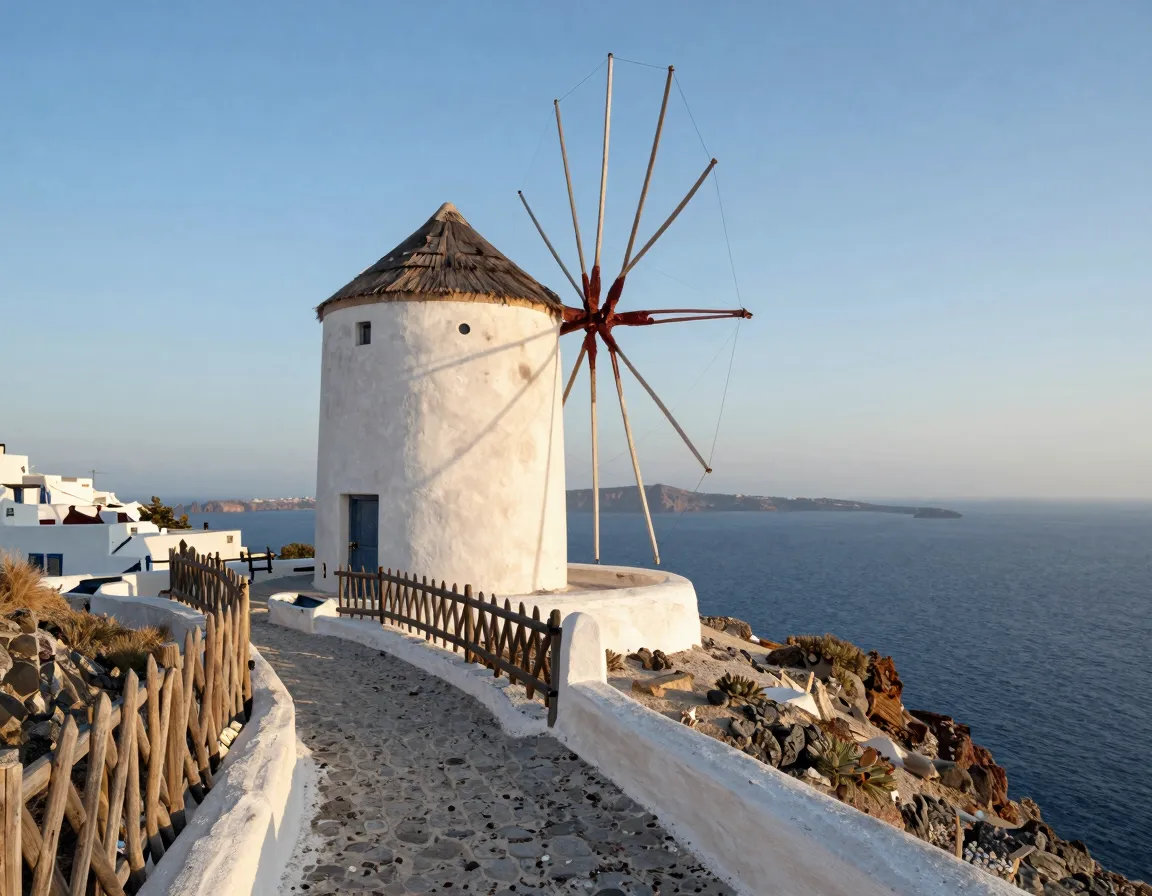 Local Windmill District With a Quiet Lookout
