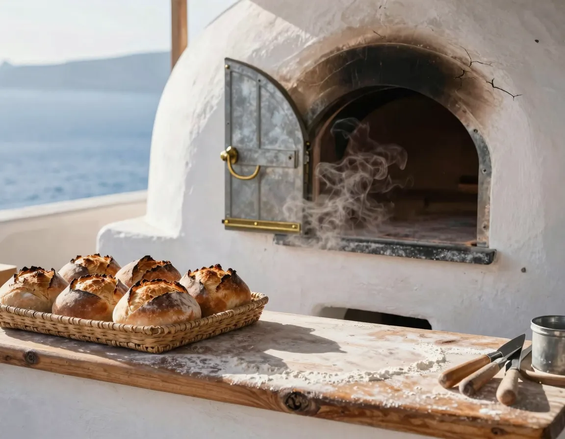 Traditional Village Bakery at Opening Time
