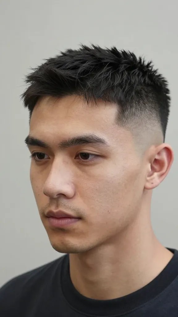 Create a highly realistic, high-resolution portrait of a stylish man with a clean layered drop fade hairstyle. The sides should be ultra tidy and tapered, fading smoothly into a top that features soft, natural layers for subtle volume. The overall look is polished and professional, suitable for both work and weekends. The texture on top should be light and matte, giving a flexible, low-maintenance appearance. The lighting should be natural and flattering, with a neutral background to keep the focus on the haircut. The subject should have a confident, approachable expression, well-groomed facial hair if any, and a sharp, clean haircut that communicates modern sophistication without looking like he tried too hard. No text or logos in the image.